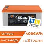 АкумуляторLPLiFePO4 25,6V - 160 Ah(4096Wh)(BMS 150A/75А)LCDдляДБЖ24408
