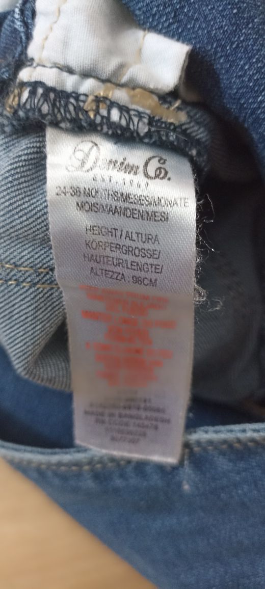 Ogrodniczki dzinsowe