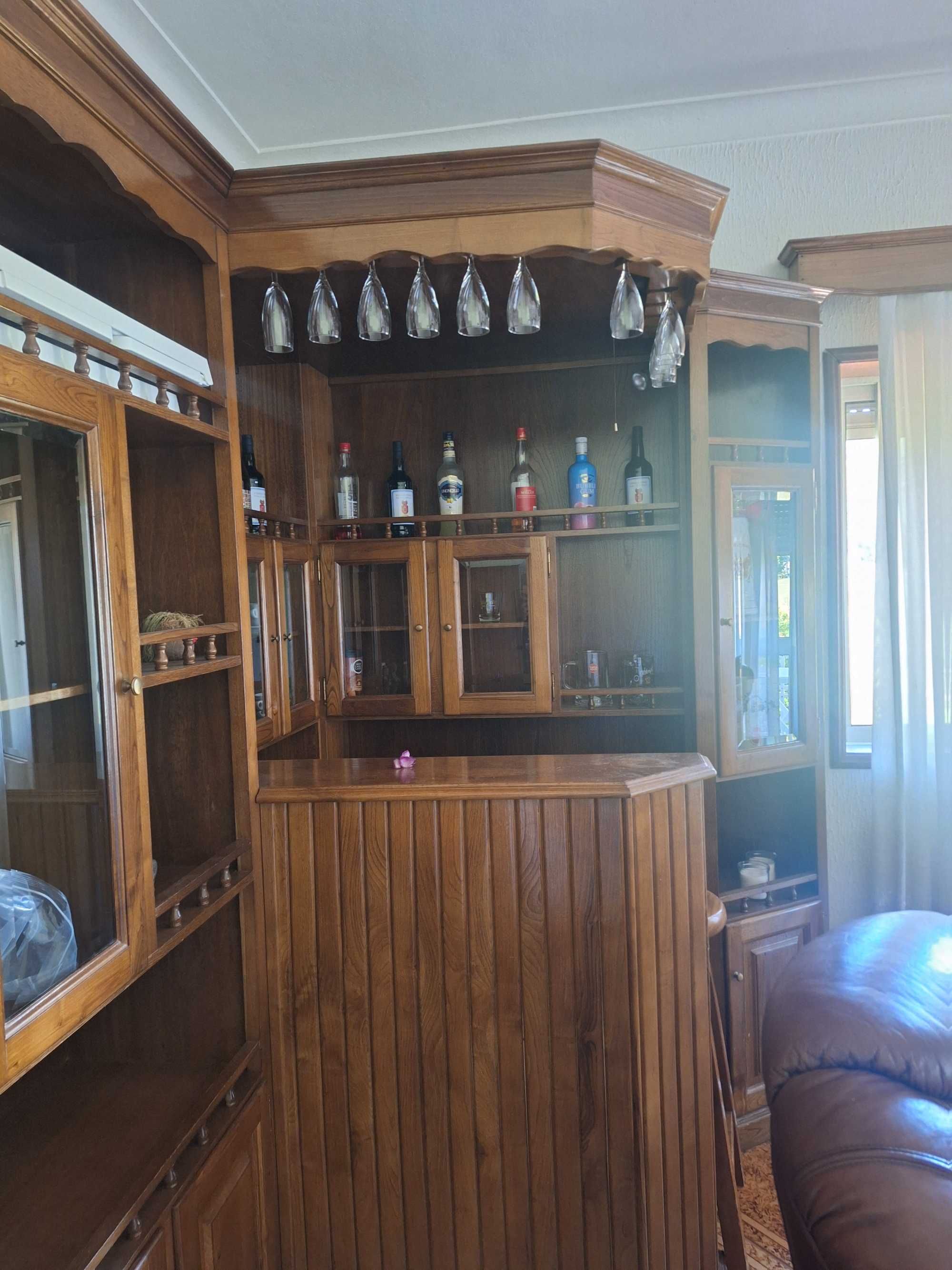 Movel bar sala madeira maciça