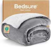 BEDSURE Przytulny koc 130x150 szary