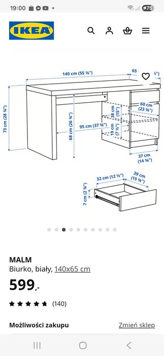 Biurko IKEA Malm