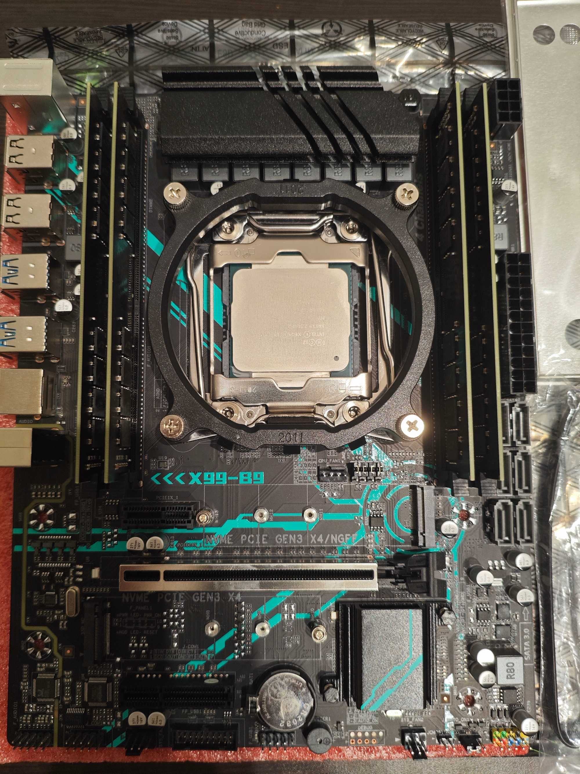 X99 2011v3 MACHINIST B9 + 2680v3 + 16Gb DDR4 ОЗУ/E5 2666v3 2660v4 2643