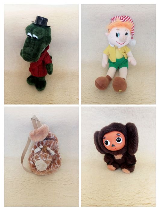 М'яка іграшка персонаж мультфільму та рюкзак