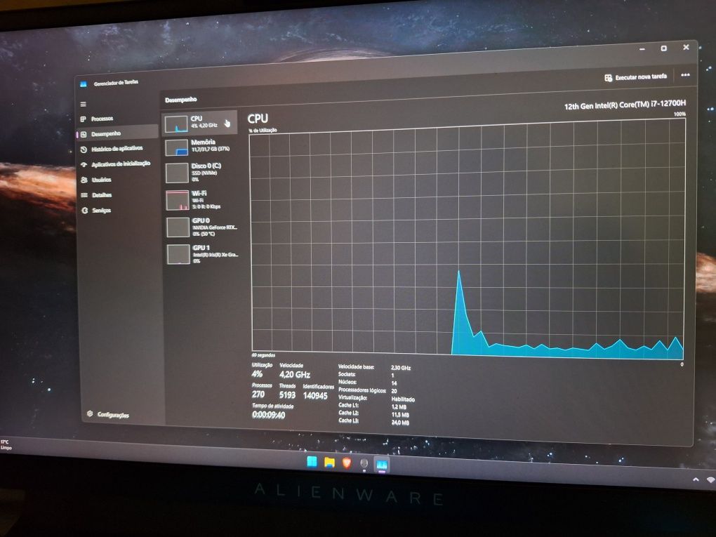 Notebook Gaming Portatil Alienware m15 r7
