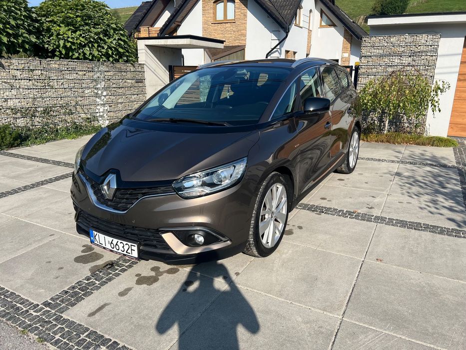 Renault Grand Scenic 7 osobowy, zadbany, czujniki, dotykowy ekran, klima, niski przebieg!
