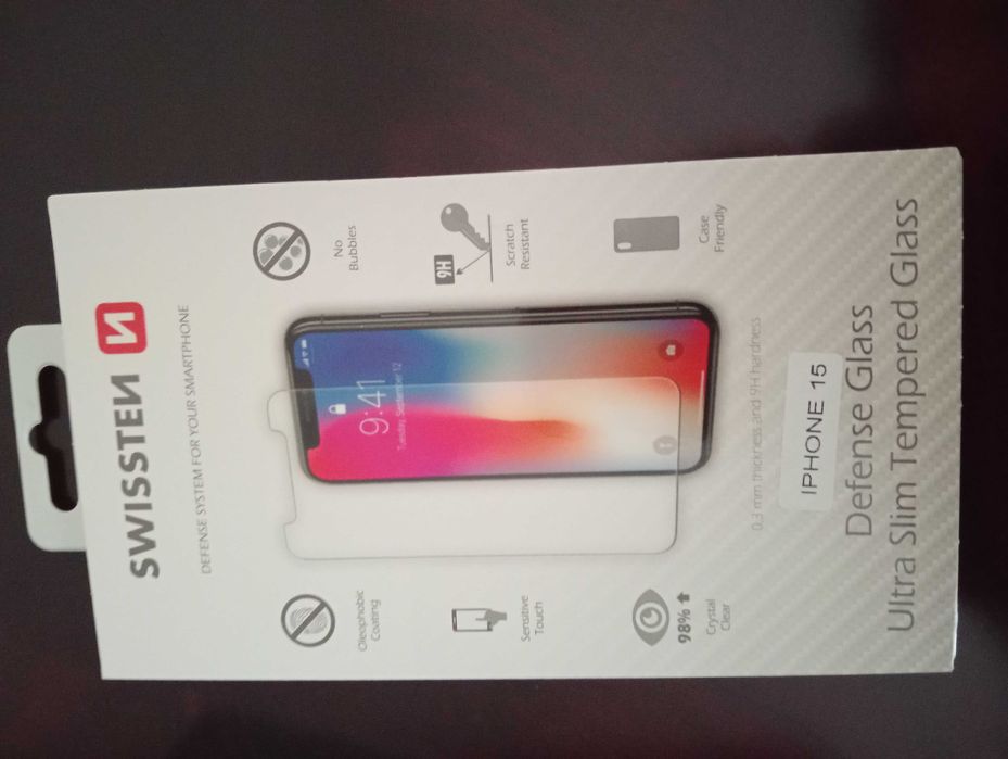 iPhone 15 novo de 128 GB com carregador, capa e película