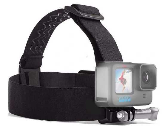 Uchwyt sportowy na kask/głowę - do GoPro Hero EKEN, Xiaomi, DJI Osmo