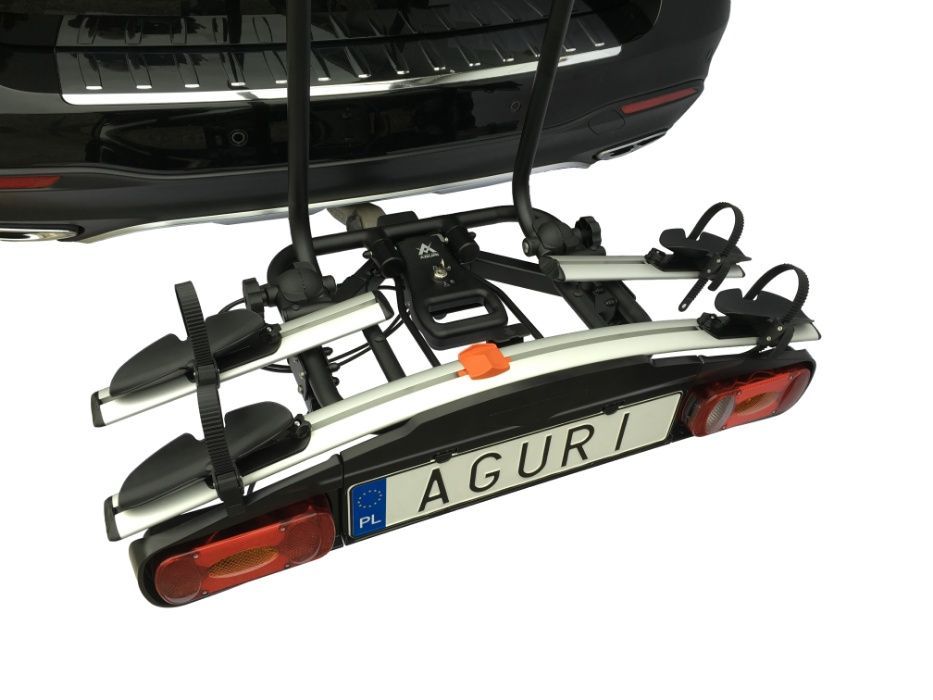 Bagażnik Hak Platforma Aguri Active Bike Silver 2 - Solidna