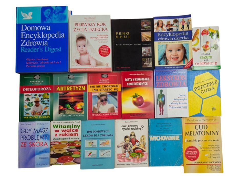 16x Książki zdrowie odżywianie wychowanie dzieci dieta w chorobach