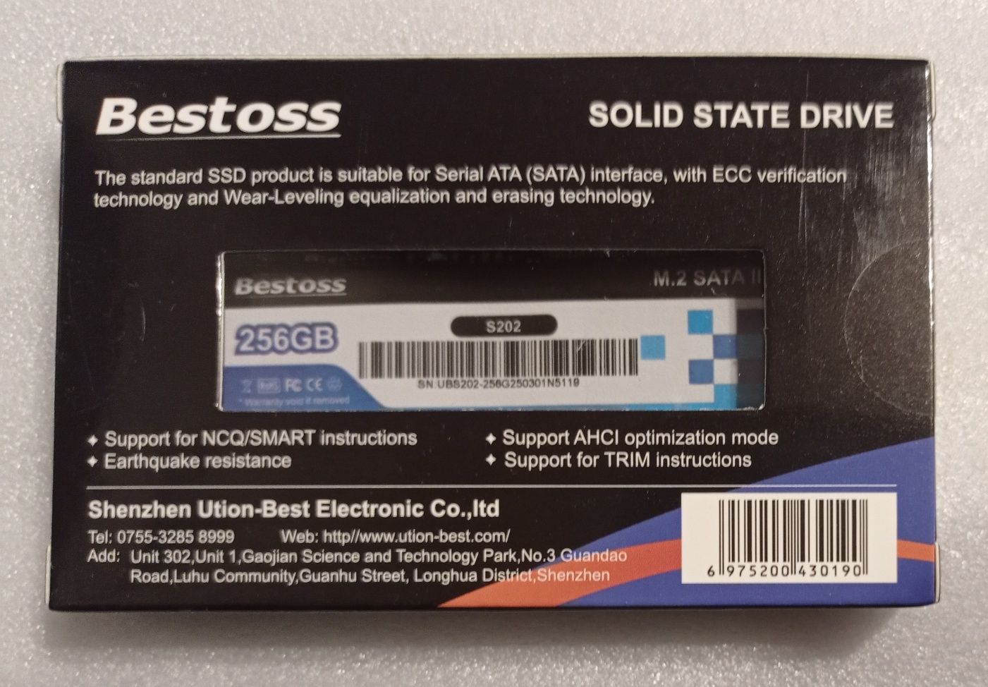 НОВЫЙ Sata M.2 NGFF на 256gb