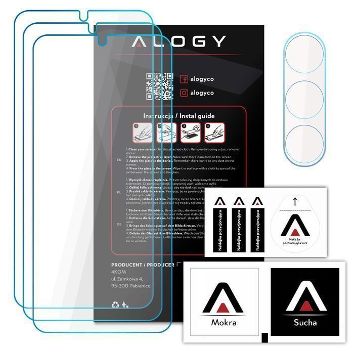 Szkło hartowane na ekran 9h + Szkło na obiektyw do Samsung Galaxy S23+