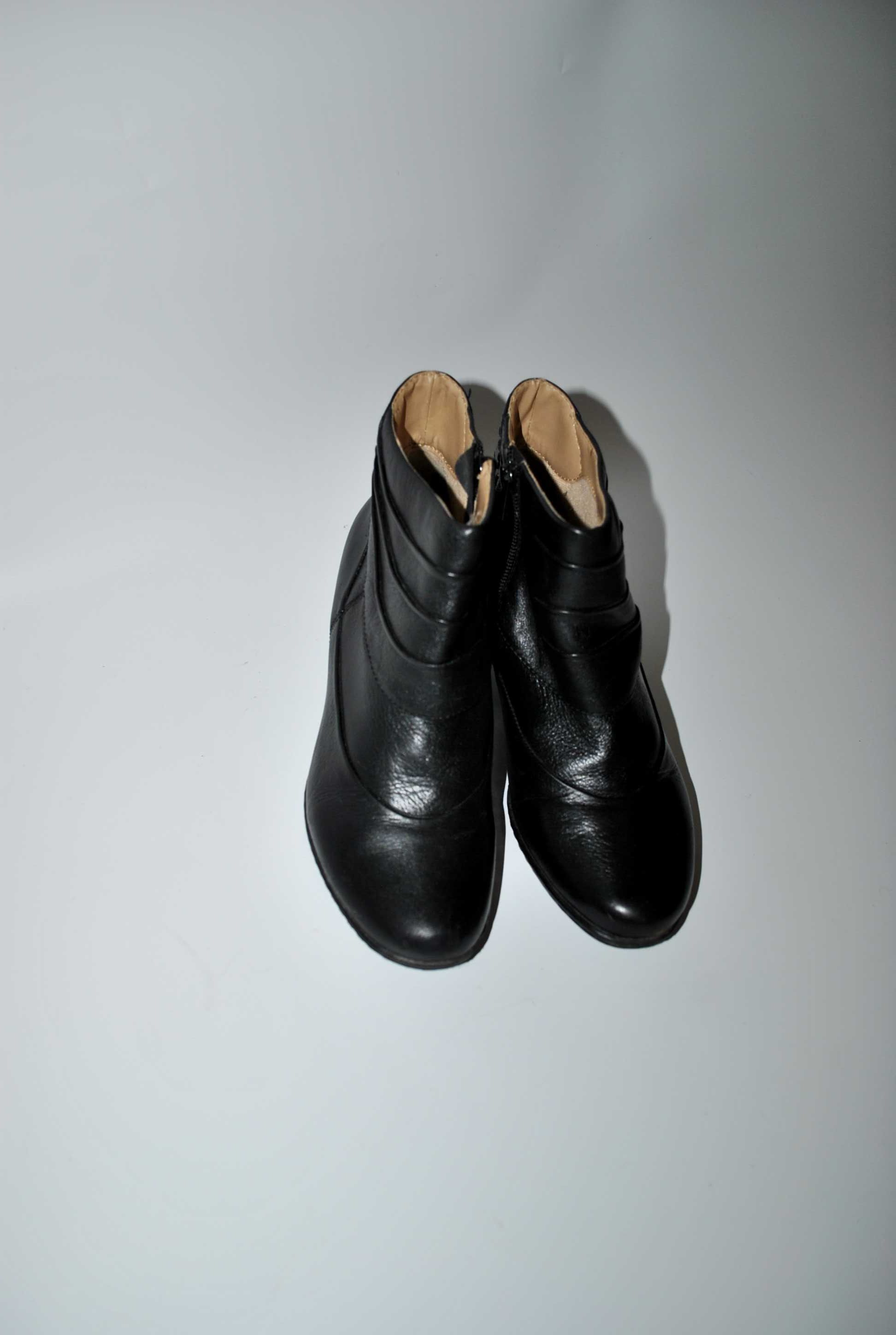 Ортопедические туфли Earth 37 23,5 см кожаные  ботинки женские черные