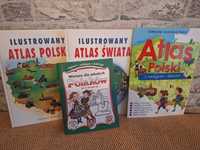 Zestaw Atlas Polski Atlas Świata gratis Wiersze dla Młodych Polaków