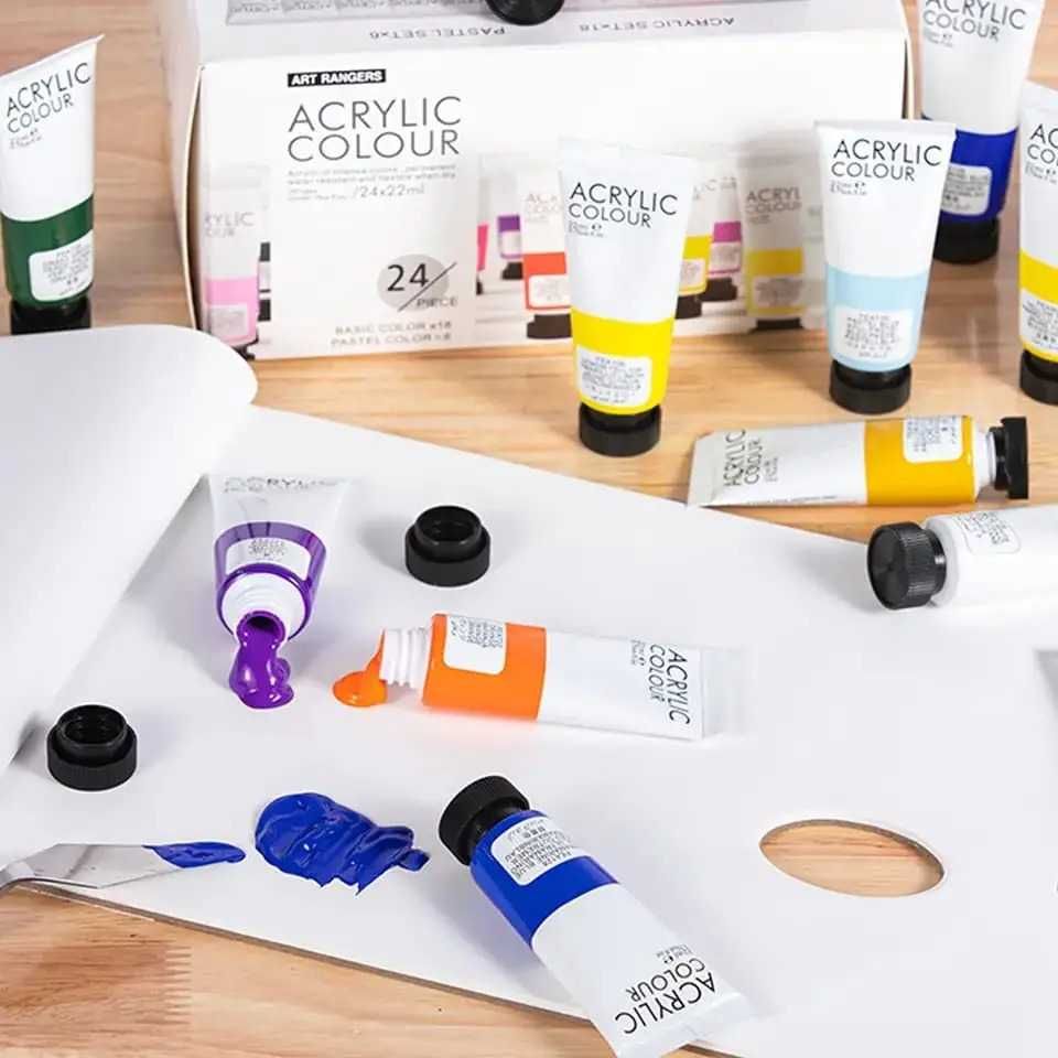 Художні акрилові фарби Art Rangers Acrylic набір 24 ​​кольори по 22 ml