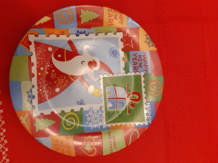 Pratos  Natal Pratos Decorativos Caldas