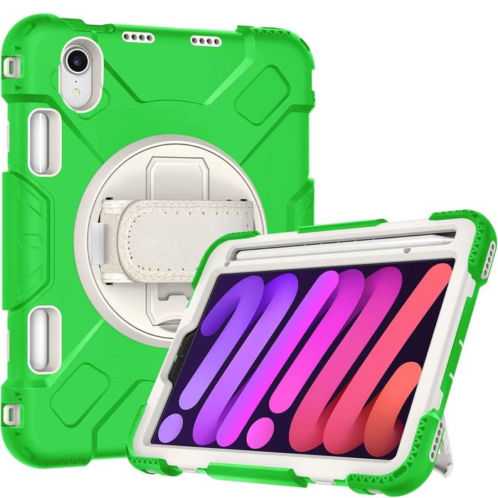 Etui do iPad Mini 6 8.3" z Podstawką i Miejscem na Rysik Zielone