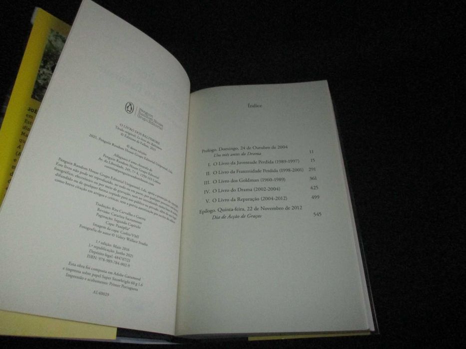 Livro O Livro dos Baltimore Joël Dicker CD