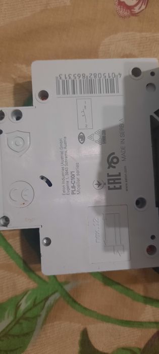 Автоматичний вимикач Eaton PL6-C10/1