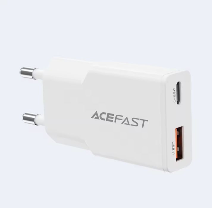 Зарядний пристрій Acefast PD 30W Gan (USB-C + USB-A)