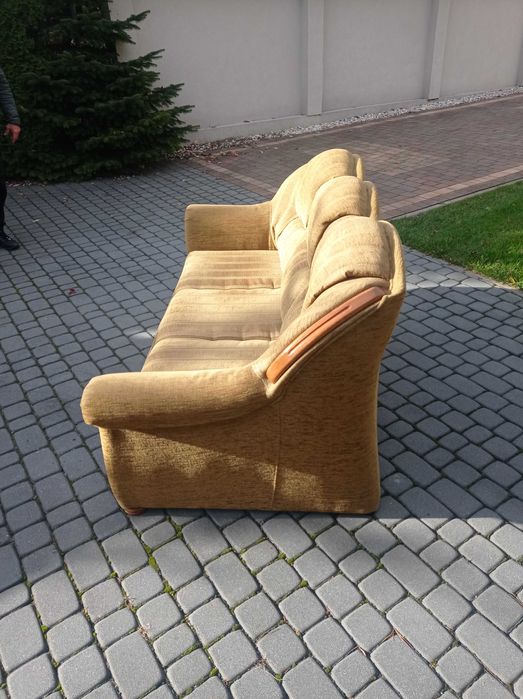 Na sprzedaż sofa3 i sofa2 z funkcją spania +ława debowa