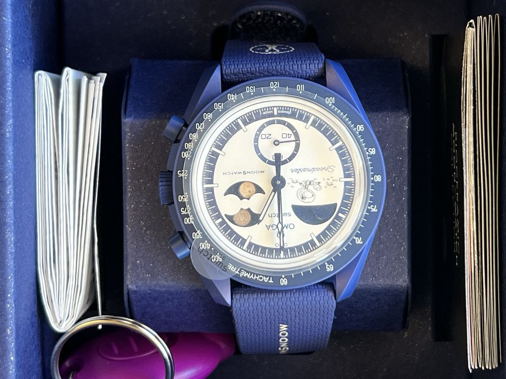 Omega X Swatch Mission To Earthphase Moonshine Gold