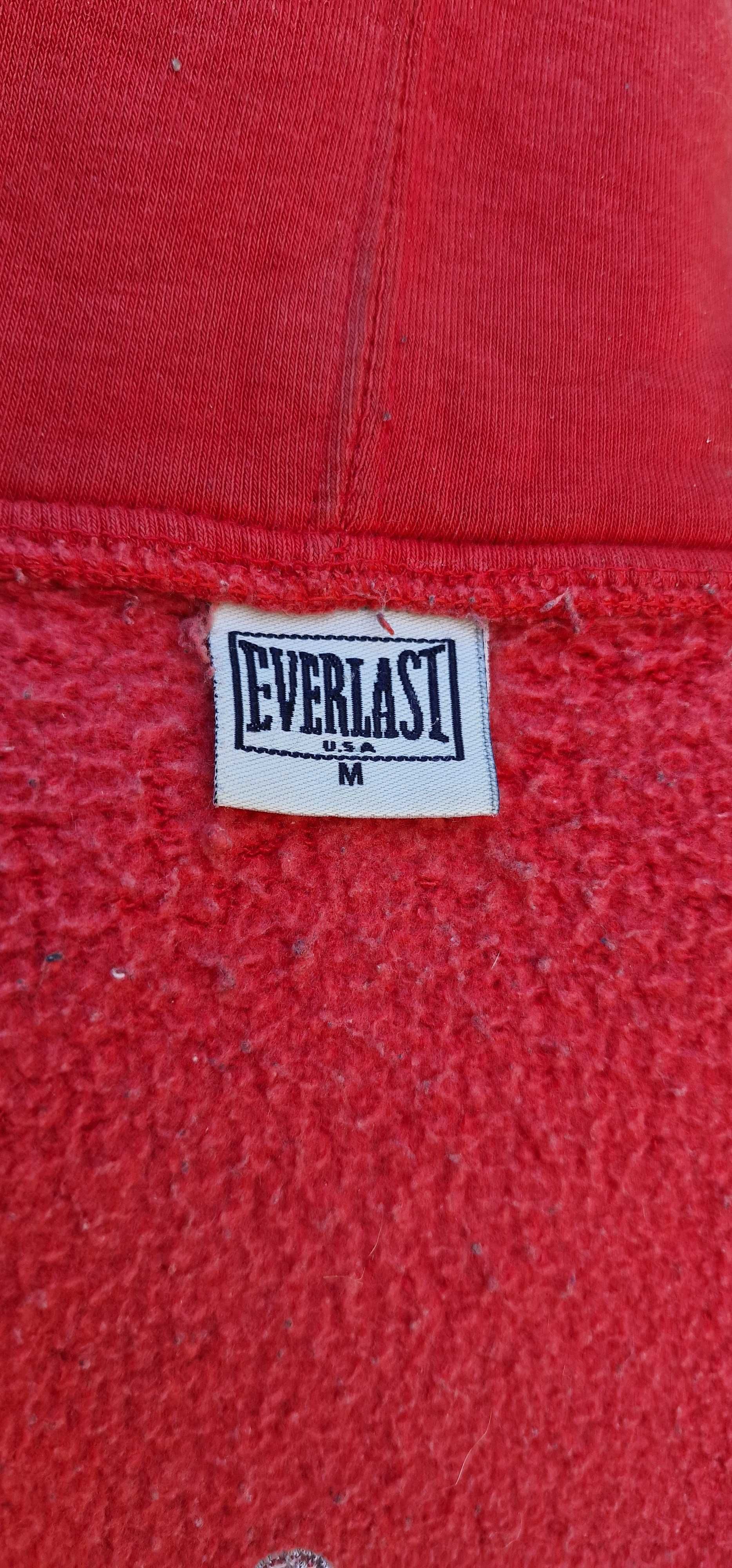 Everlast U.S.A czerwona gruba bluza rozpinana M gratis