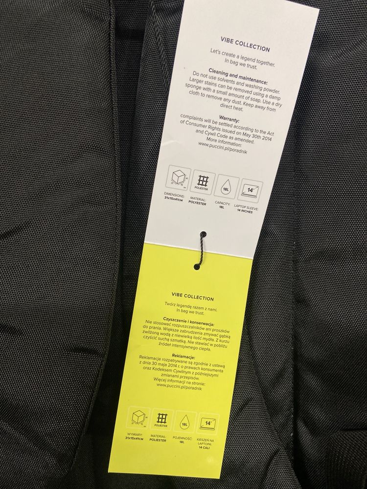 Designerski plecak marki PUCCIN