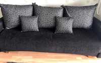 Дуже терміново продам диван для дачі ,з подушками чорного кольору б/у,
