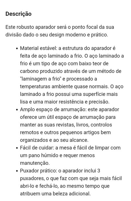 Aparador • Aço Preto