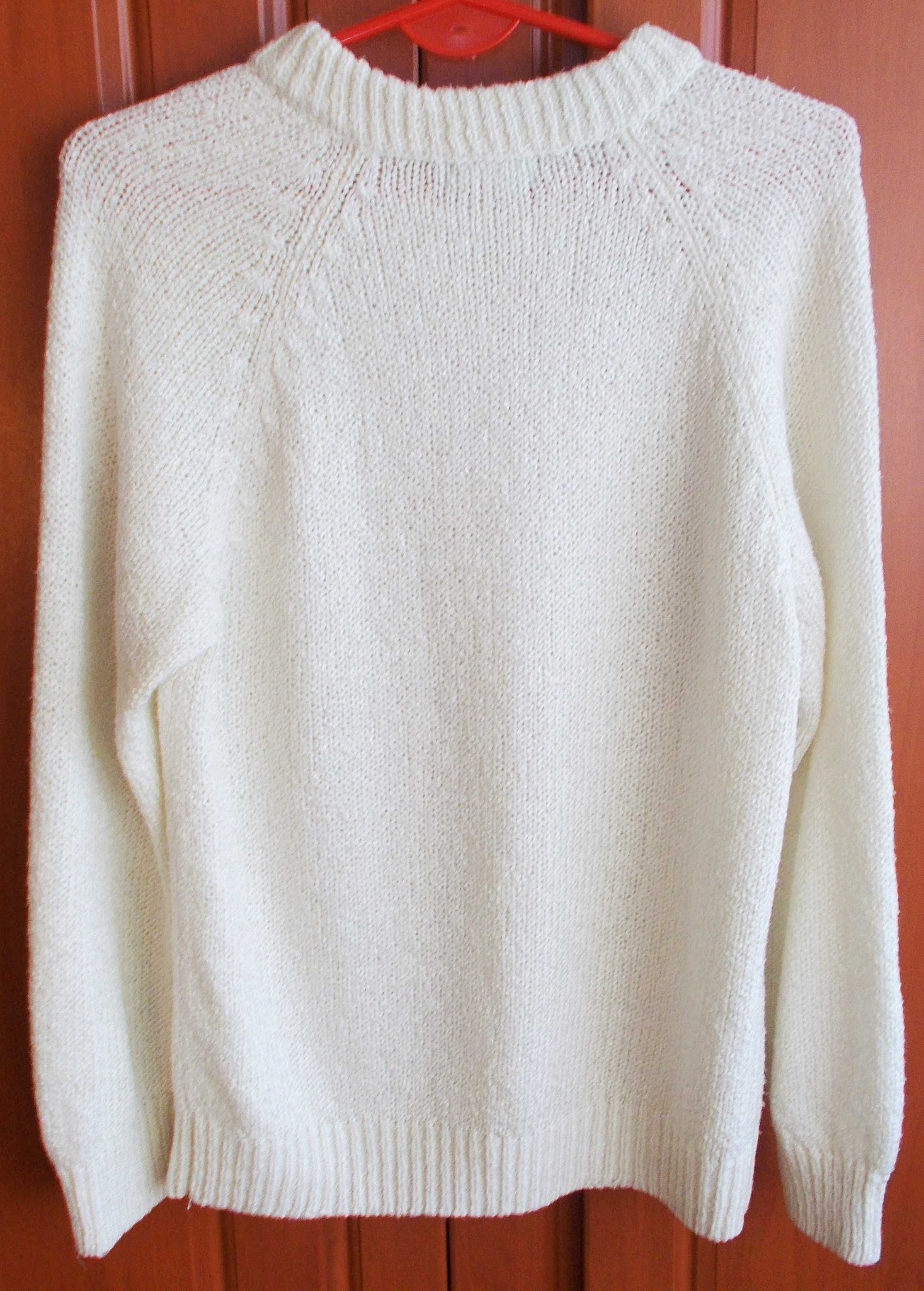 Sweter damski wzorzysty splot warkocze 36/38 Jennifer Moore