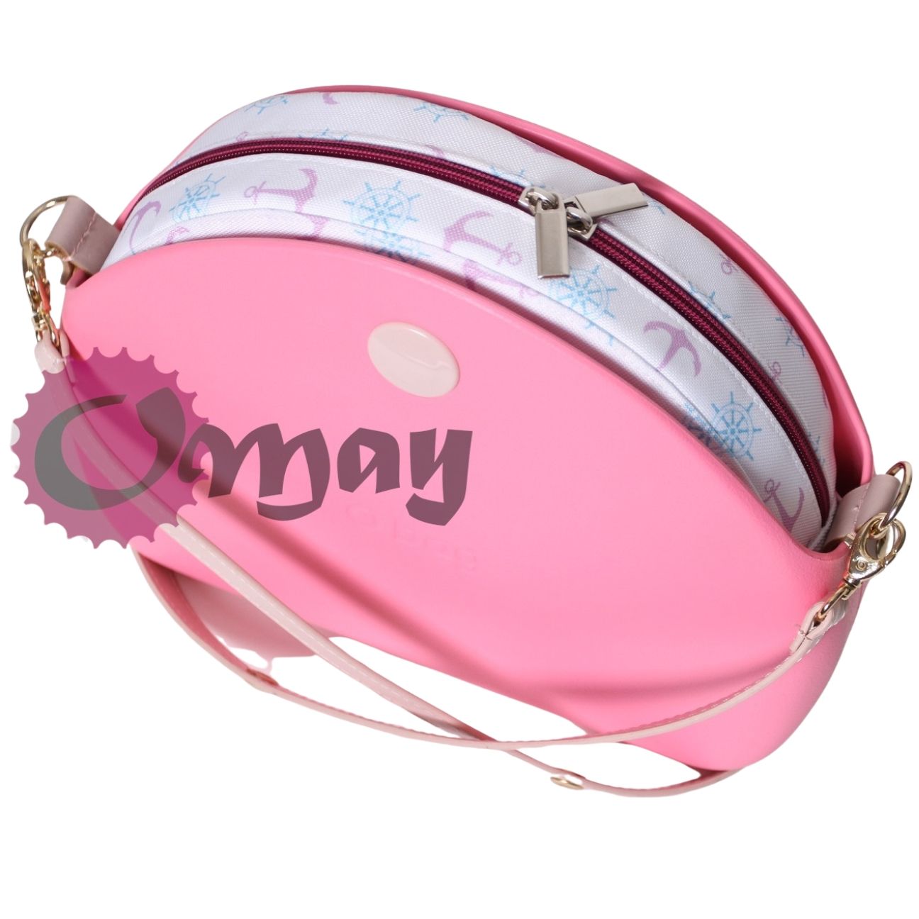 organizer do OBAG MOON LIGHT kotwice róż sangria 2kieszenie wkład OMAY