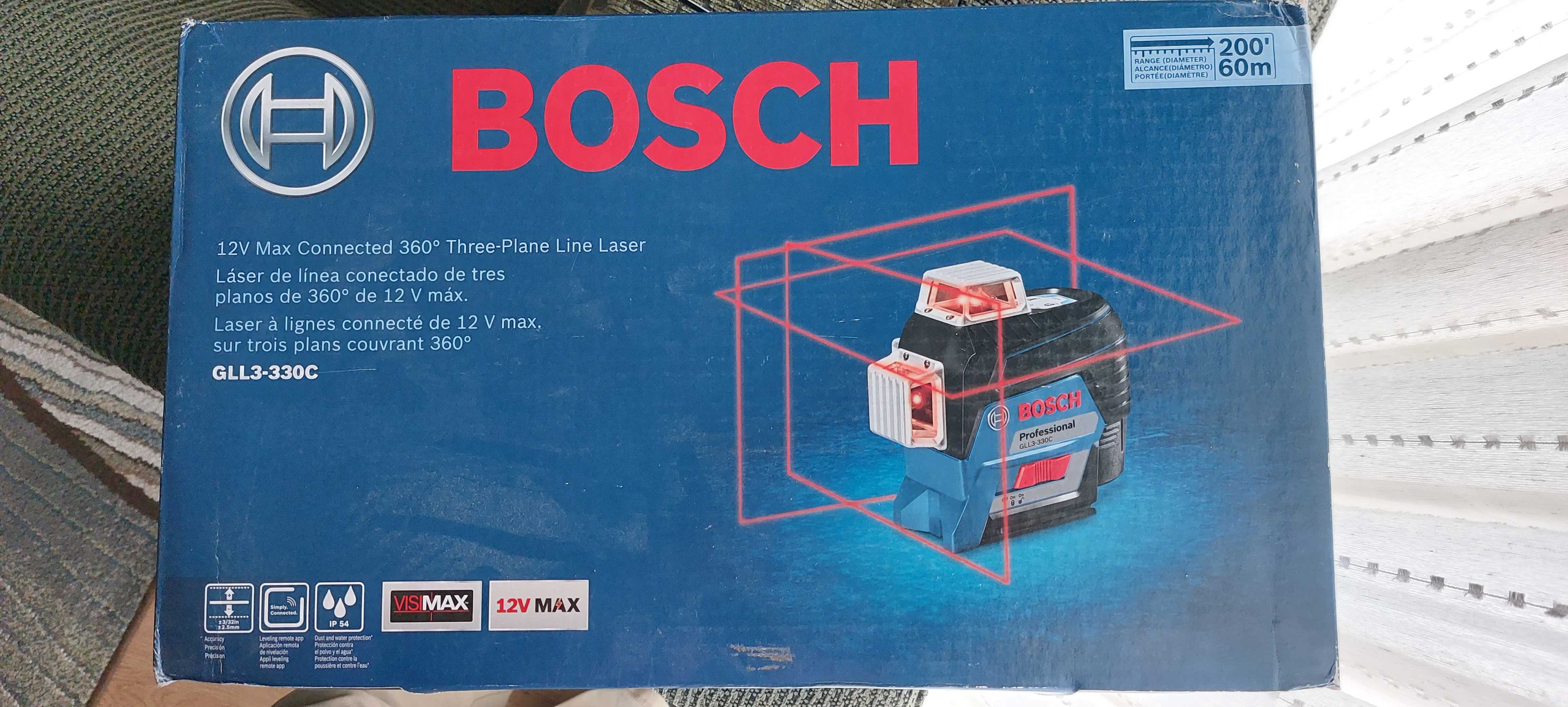 Лазерный уровень нивелир BOSCH GLL3-330C Professional