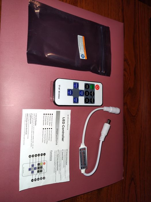 Sterownik, kontroler/pilot do taśmy LED