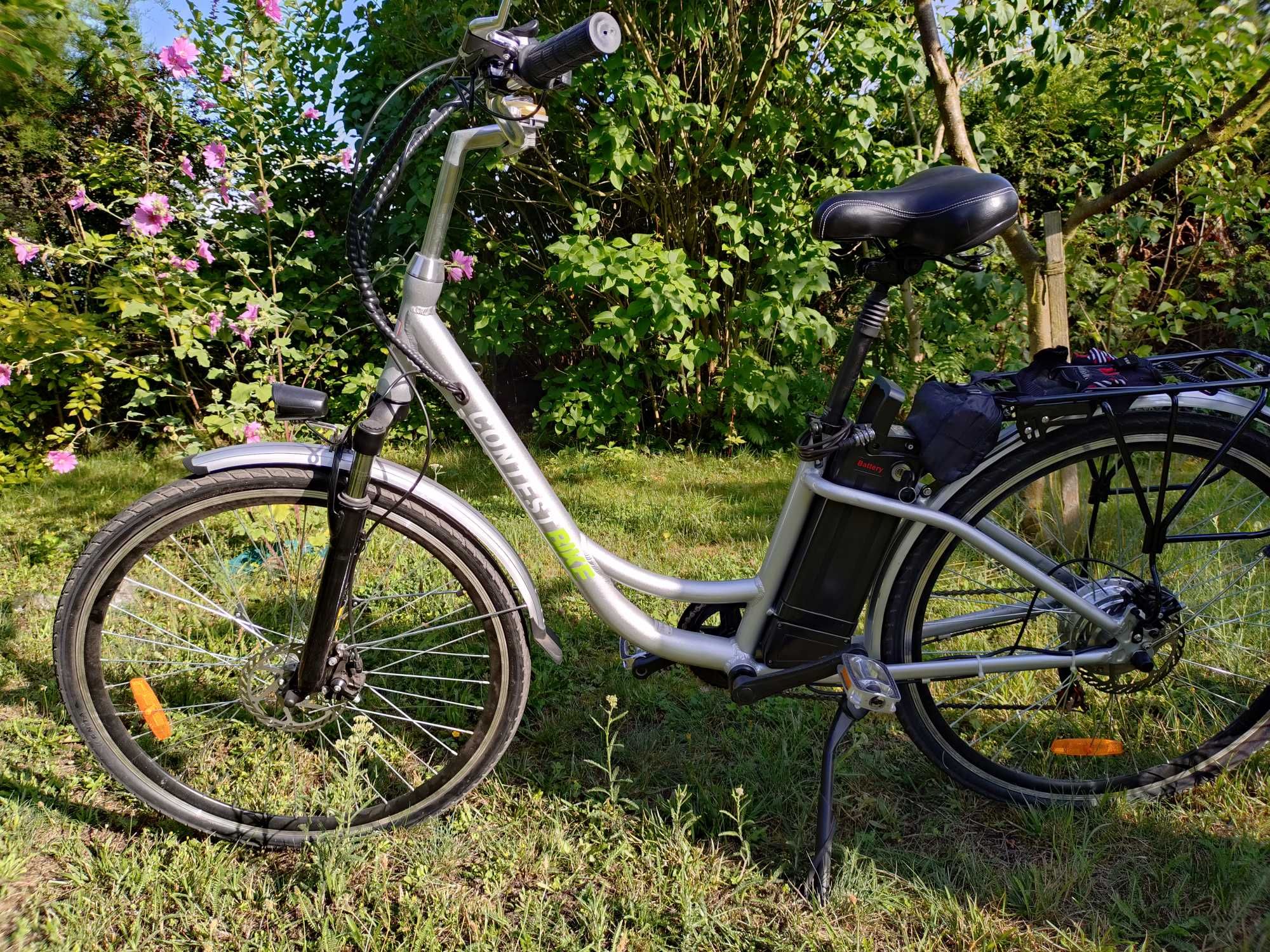 Rower elektryczny 25km/h 8Ah Zasięg 40kM MANETKA
