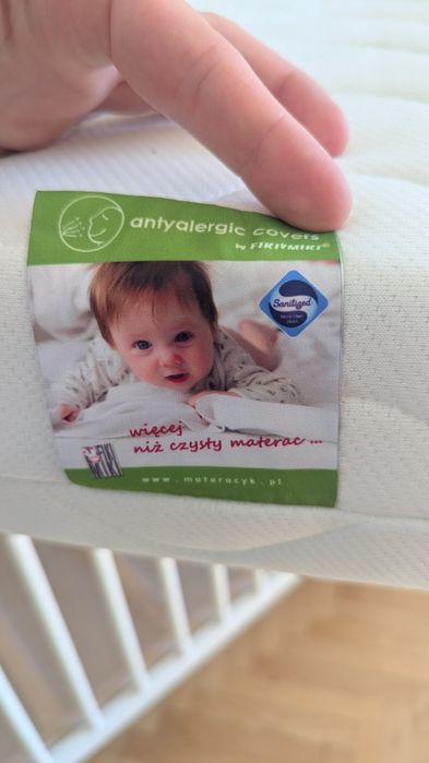 Łóżeczko dziecięce Ikea 3 poziomy hensvik z nowym materacem fiki miki