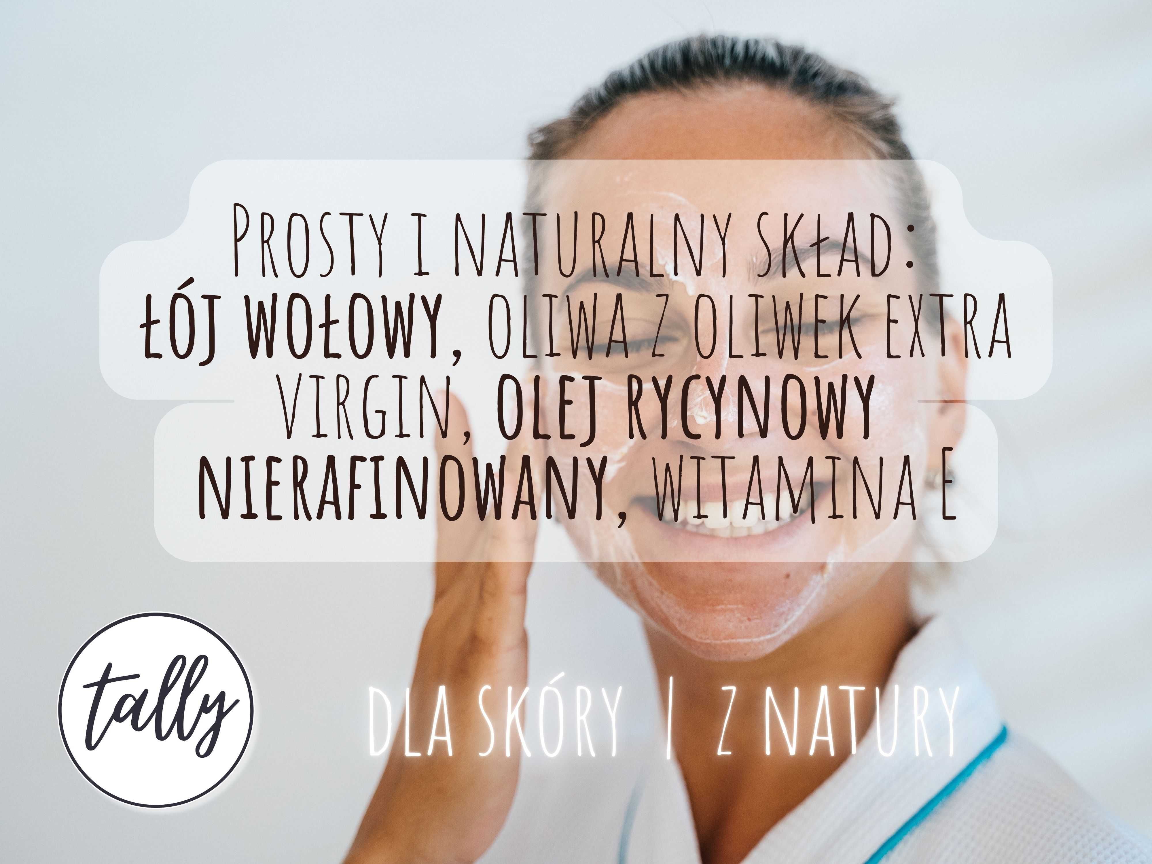 Bezpieczny krem dla dzieci i mam, łój wołowy +oliwa do skóry wrażliwej