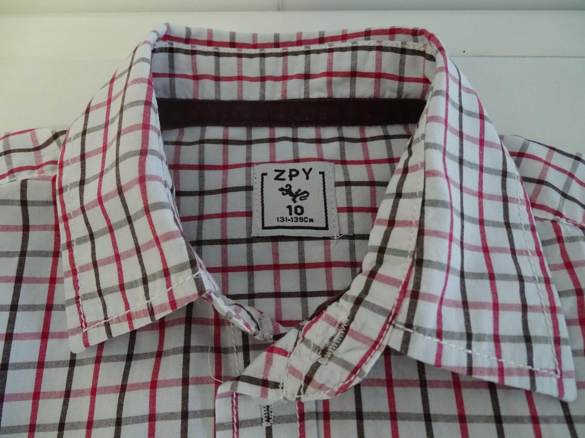 Camisa Zippy (bordeaux-cinza) 10 anos