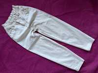 Maje 36 S jeansy białe kremowe cotton wysoki stan