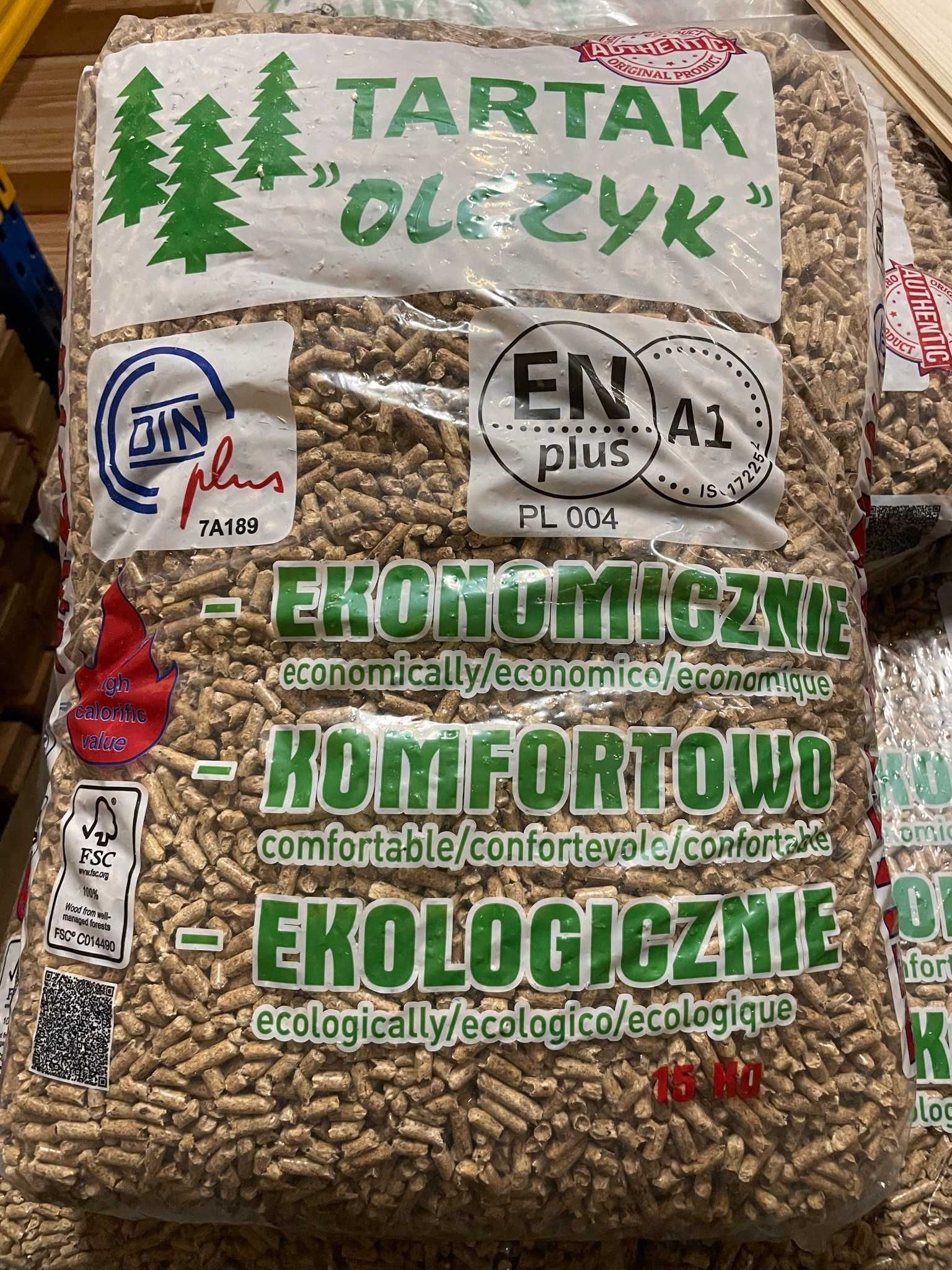 Pellet pelet drzewny EnPlusA1 REKORD Olczyk Lava Barlinek