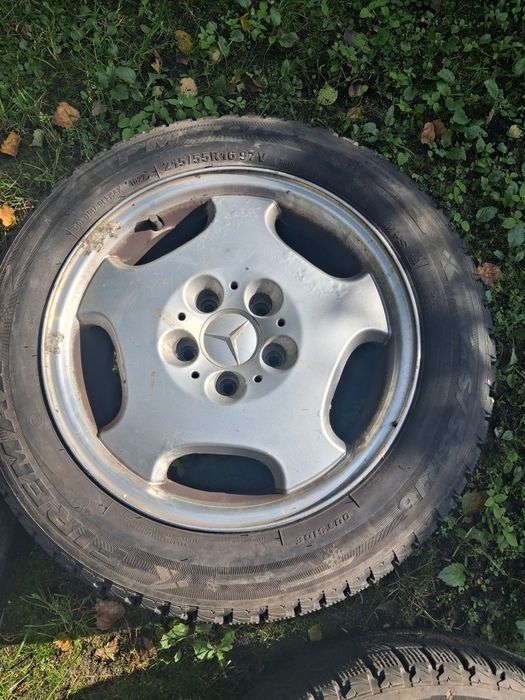 Koła mercedes w210 5x112 z oponami zimowymi 215/55r16