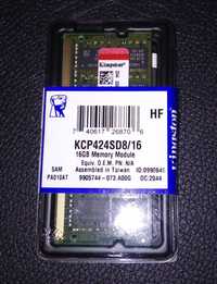 Memória RAM 16GB Kingston nova em embalagem, nunca aberta.