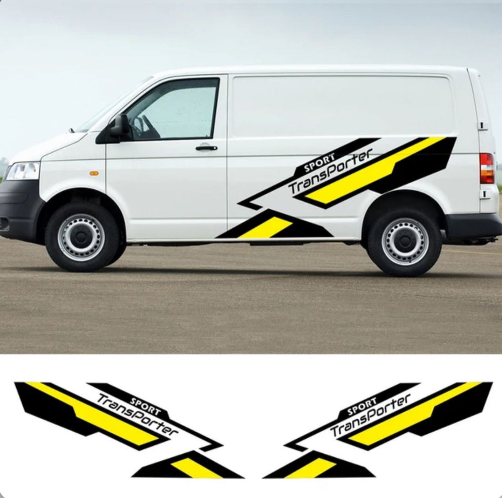 Zestaw naklejek Vw t4 t5 t6 transporter caravelle multivan vivaro