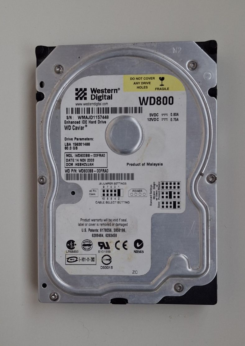 Жорсткий диск 80 GB
