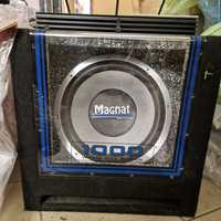 Subwoofer magnat 1000w wzmacniacz 750w skrzynia basowa car audio