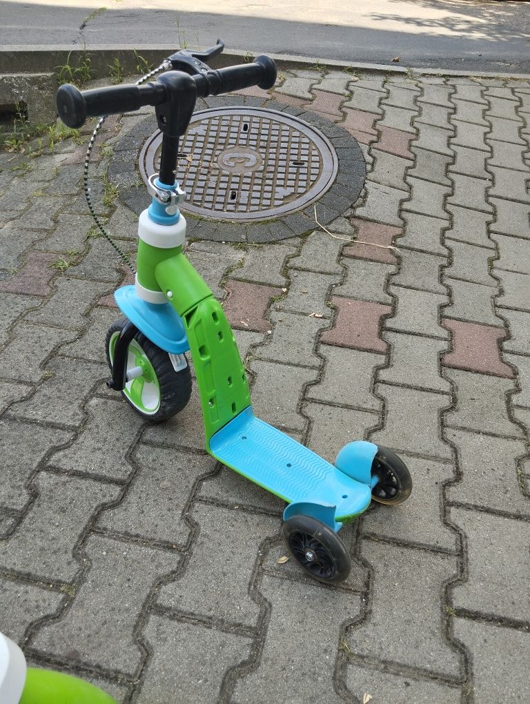 Rowerek biegowy hulajnoga 2w1 + stolik Fischer gratiss