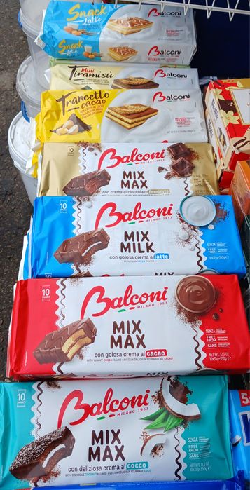 Бисквит,торт,мини рулет Италия,Balconi 1упаковка 10 шт