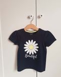 T-shirt azul marinho com estampado