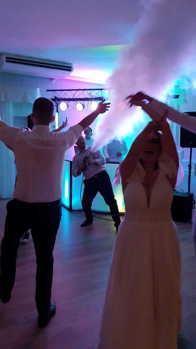 PRAWDZIWY Ciężki DYM bez mokrej podłogi! Kolorowe Miny Dymne Iskry CO2