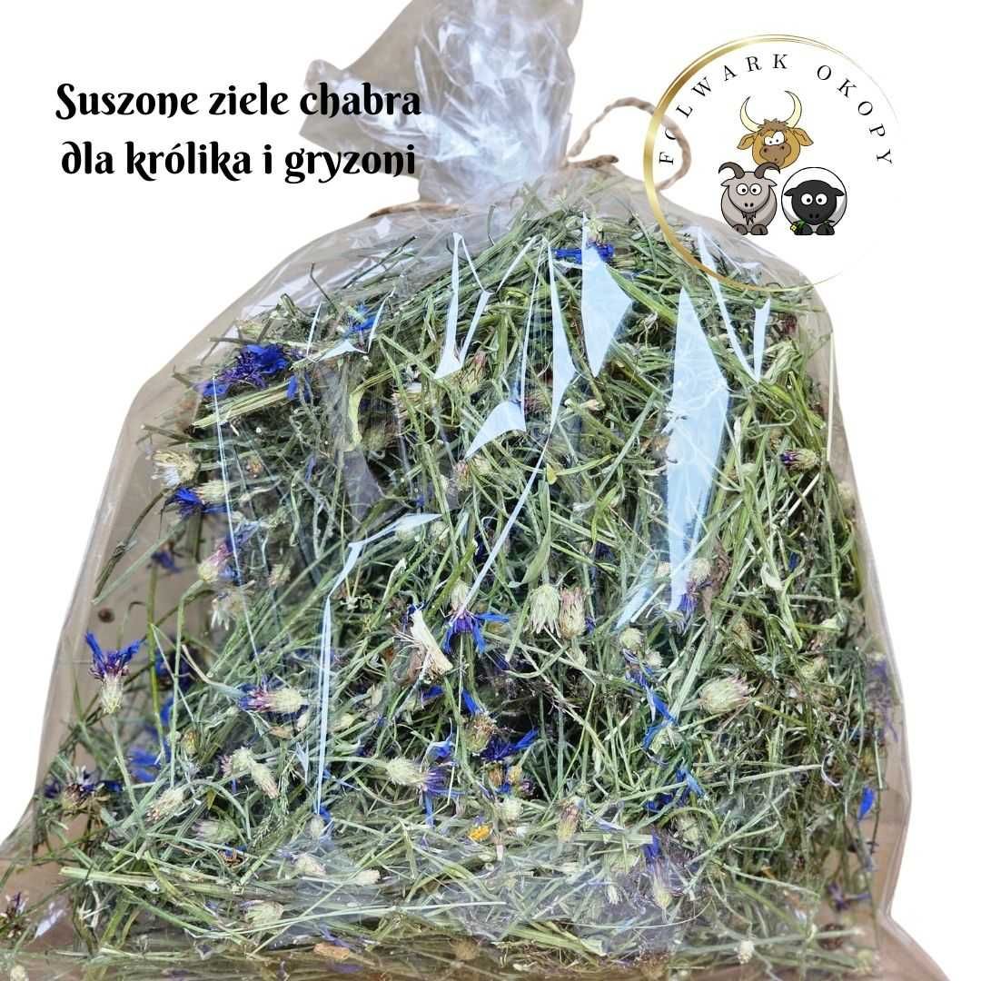 Suszone ziele chabra bławatka dla królika i gryzoni 100g Folwark Okopy