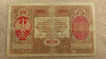 1000 Marek Polskich 1916 niski numer A008058 !